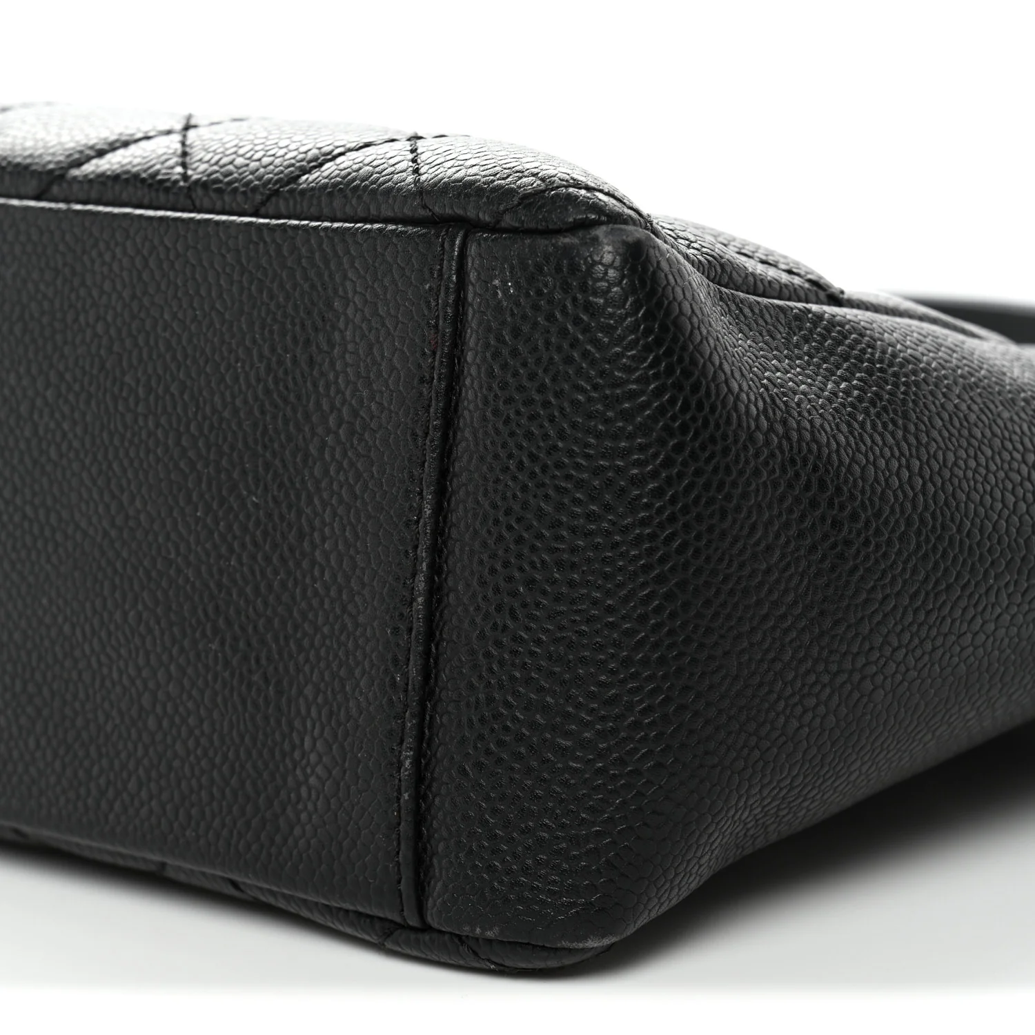 Caviar Quilted Petit Shopping Tote PST Black - Image 10