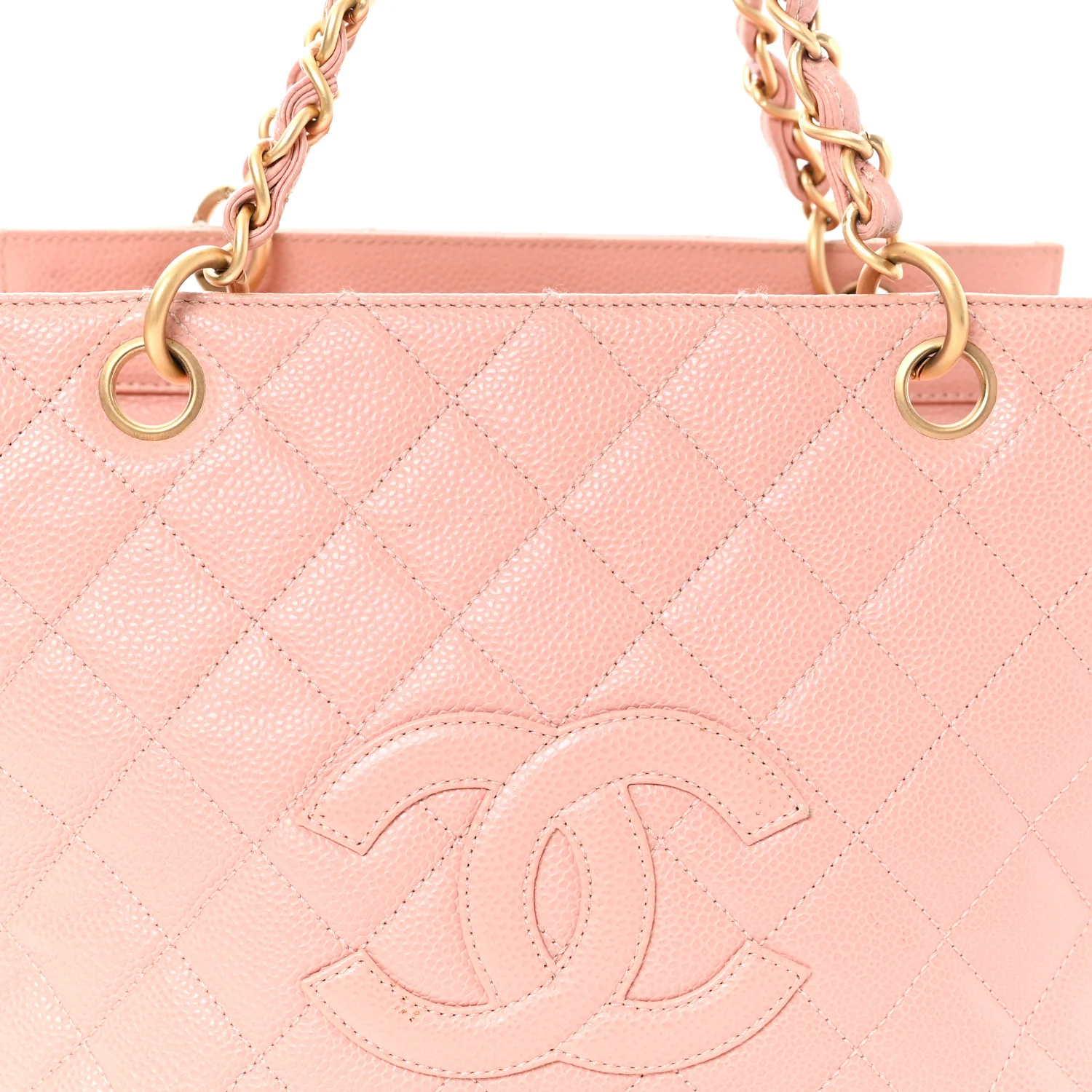 Caviar Quilted Petit Timeless Shopping Tote PTT Pink - Image 9