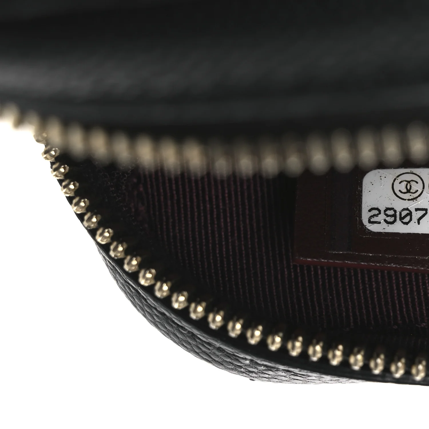 Caviar Quilted Phone Holder Wallet On Chain WOC Black - Image 7