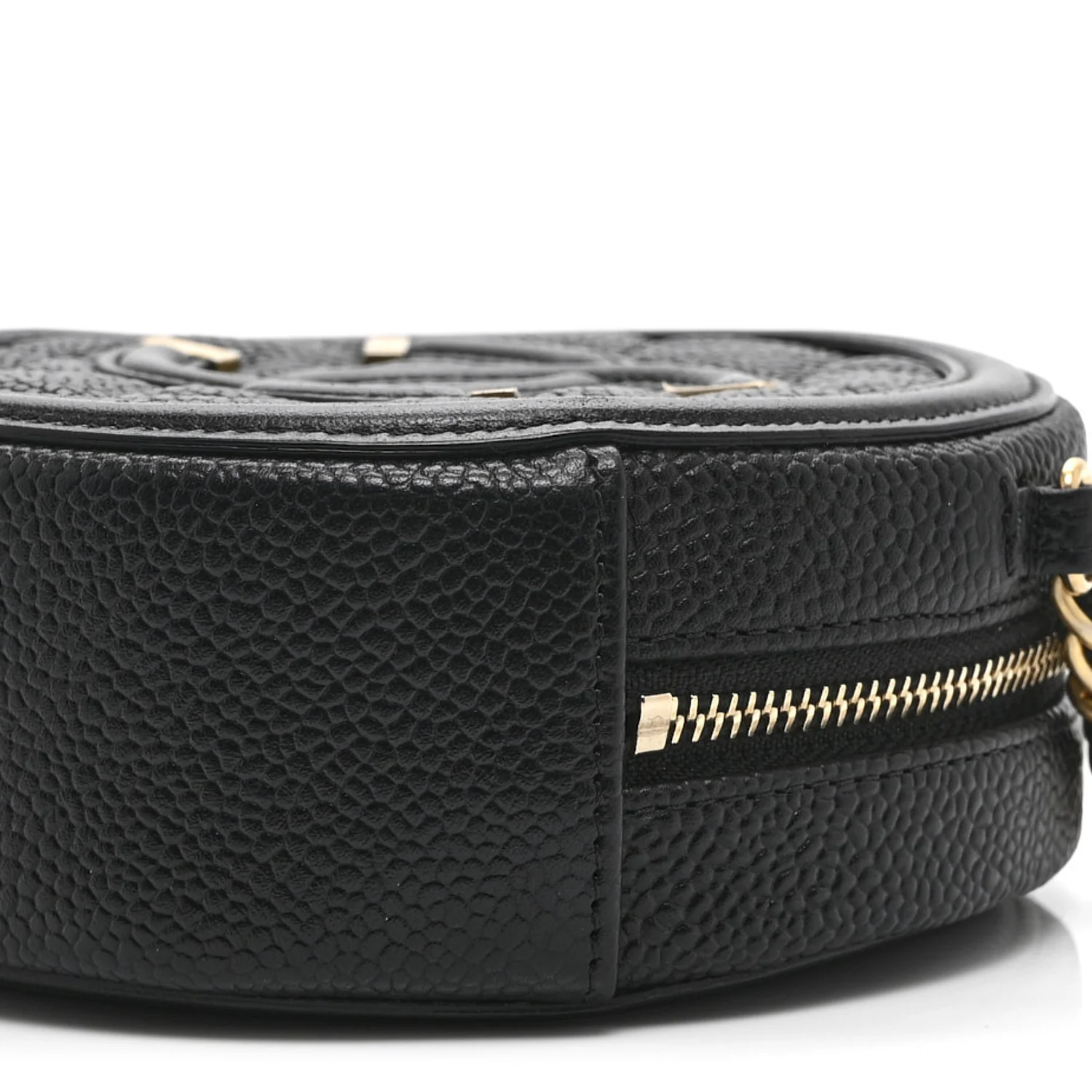 Caviar Quilted Round Filigree Crossbody Black - Image 10