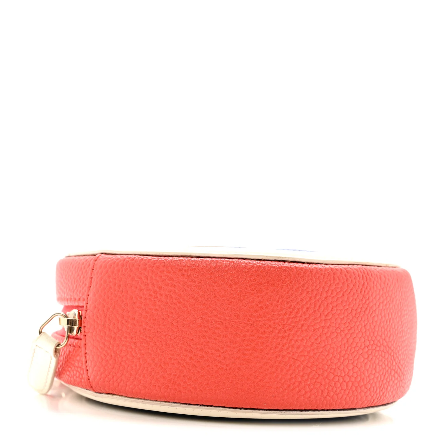 Caviar Quilted Round Filigree Crossbody Blue White Red - Image 4
