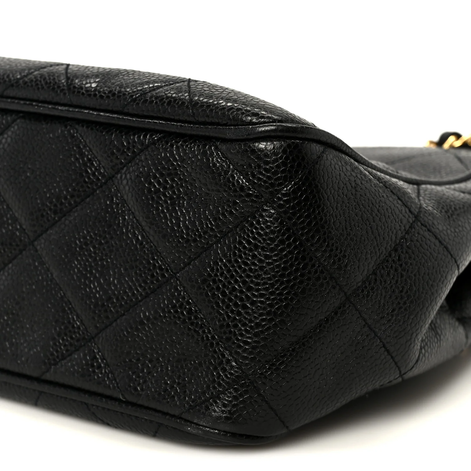 Caviar Quilted Shoulder Bag Black - Image 10