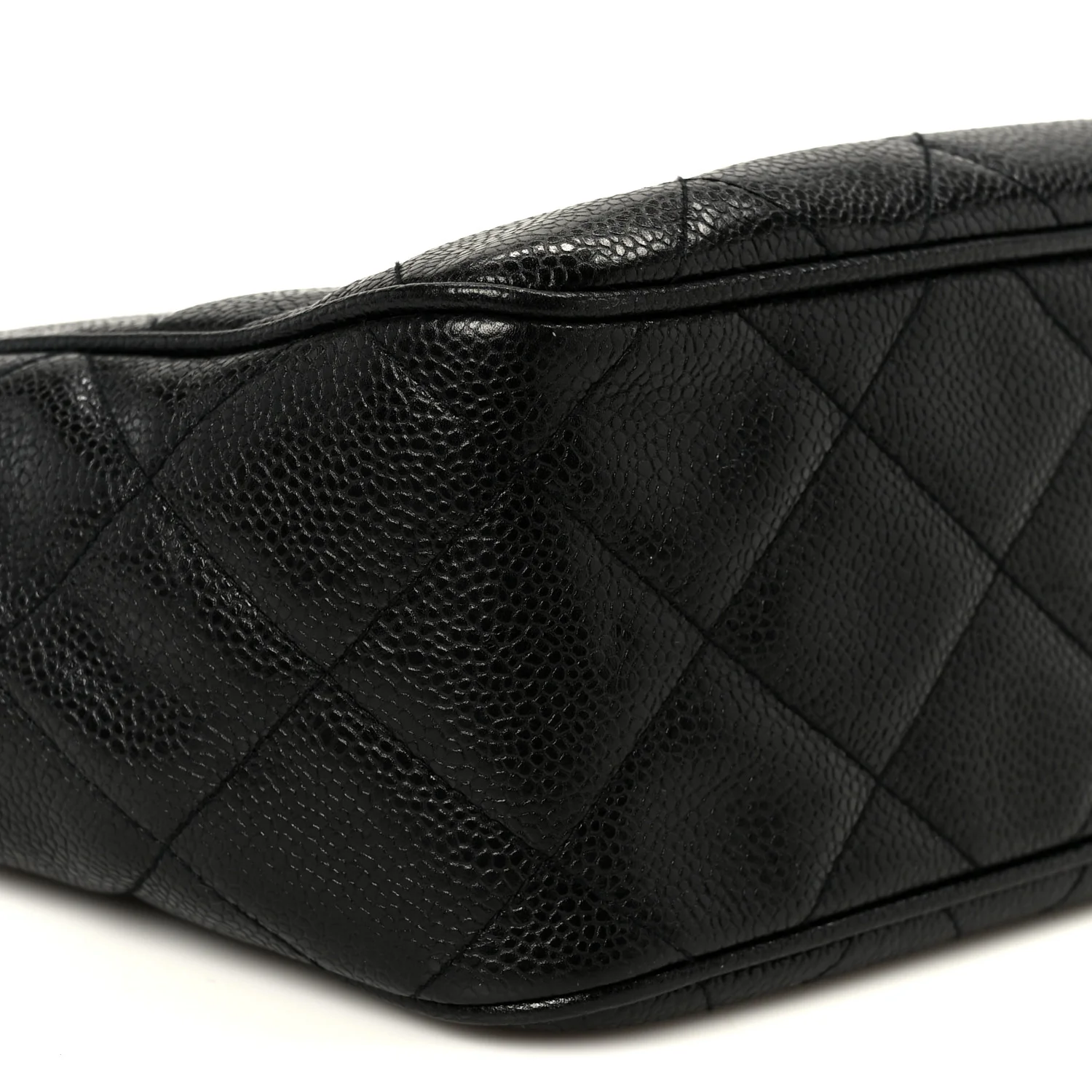Caviar Quilted Shoulder Bag Black - Image 9