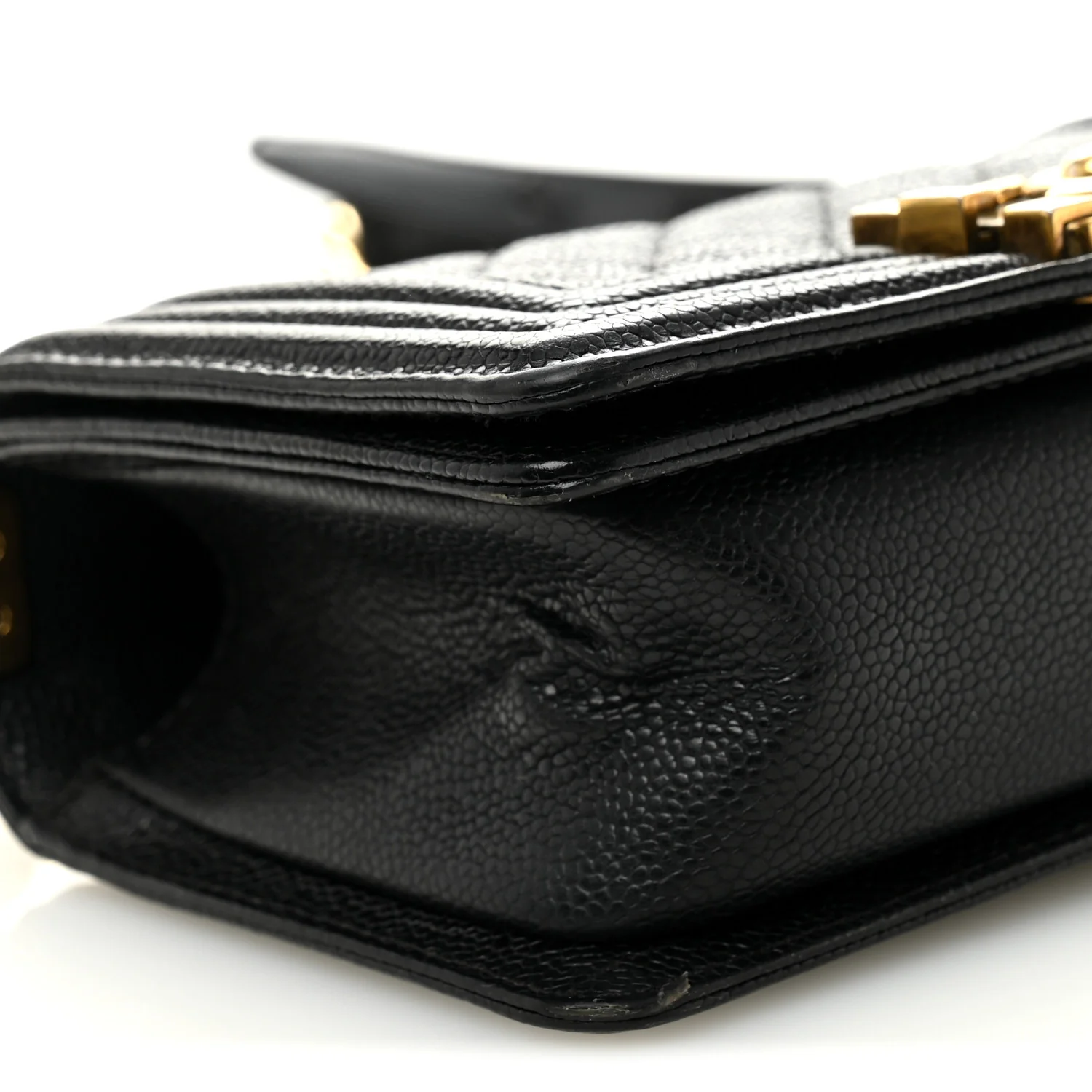 Caviar Quilted Small Boy Flap Black - Image 9