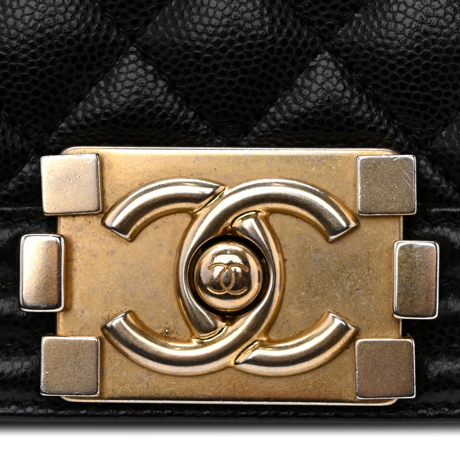 Caviar Quilted Small Boy Flap Black - Image 12