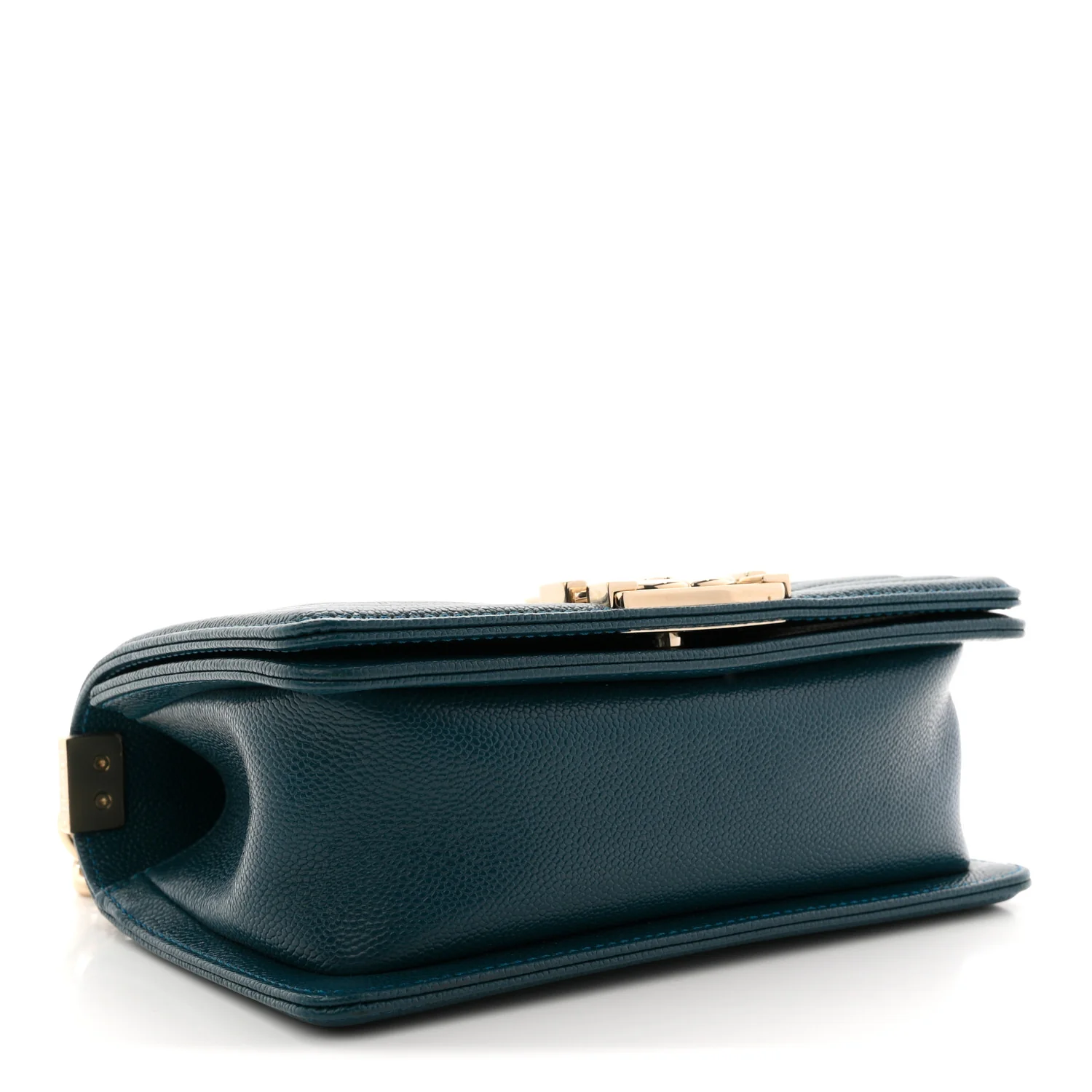 Caviar Quilted Small Boy Flap Dark Blue - Image 4