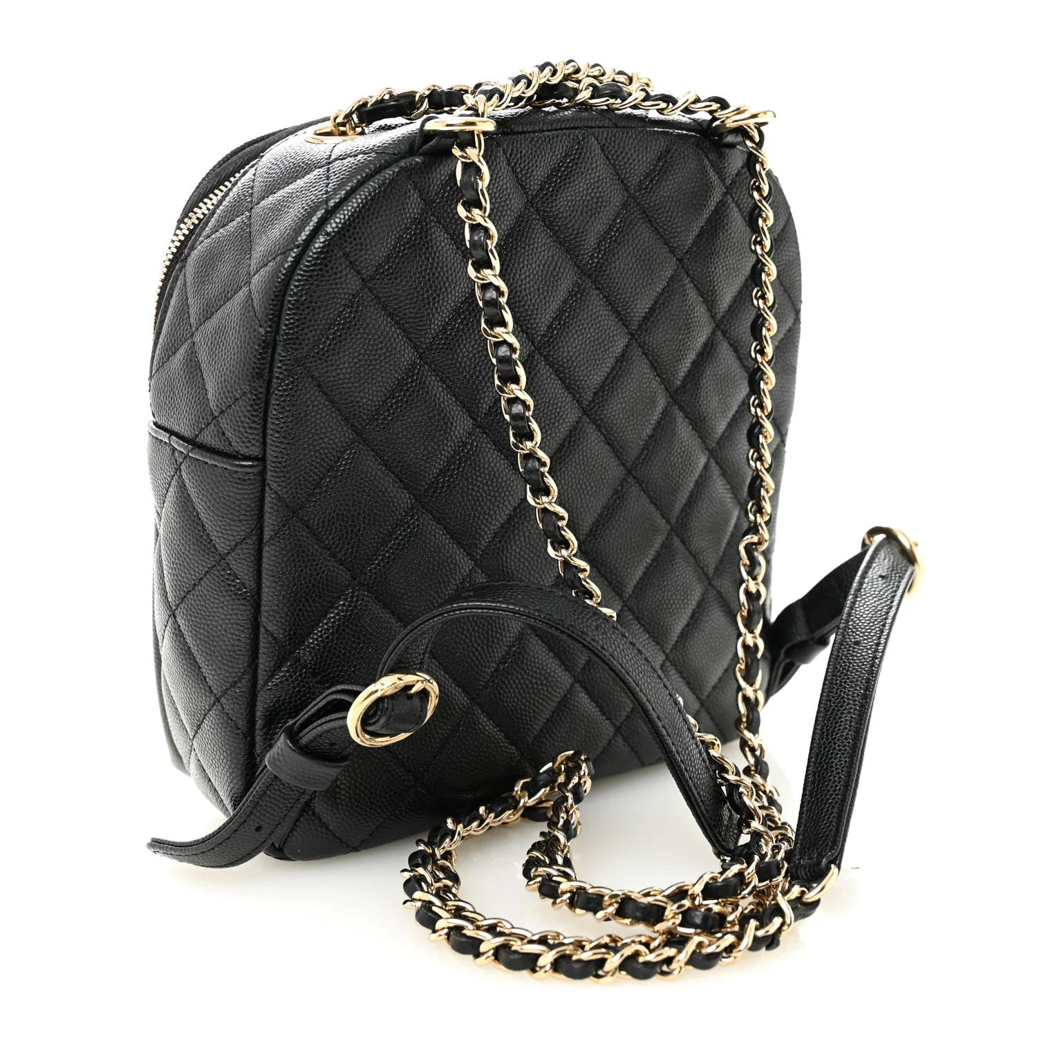 Caviar Quilted Small CC Day Backpack Black - Image 3