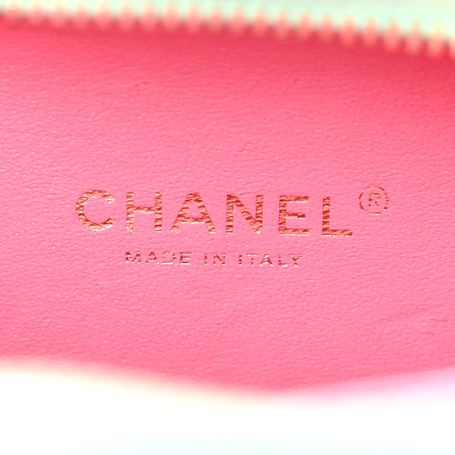 Caviar Quilted Small CC Filigree Vanity Case Pink Green Blue - Image 11