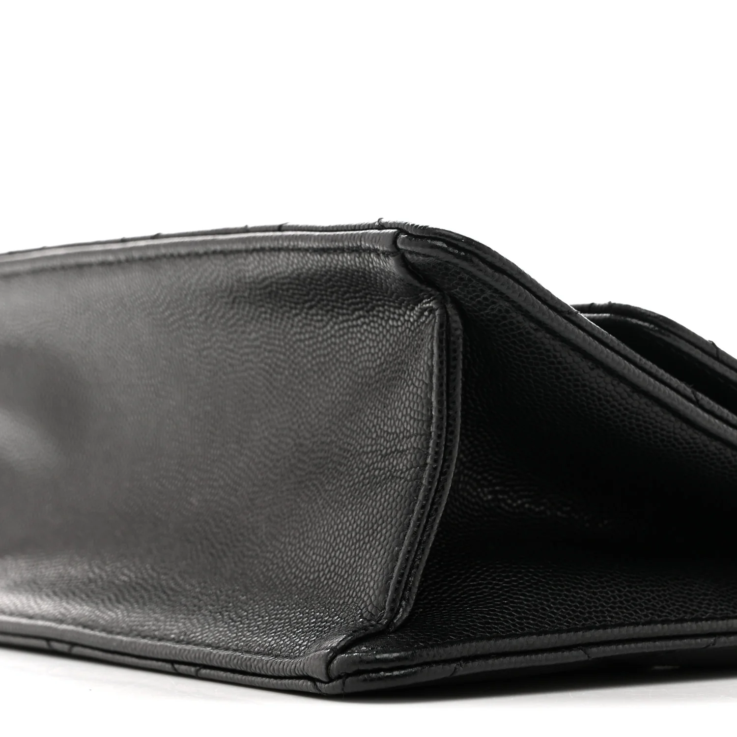 Caviar Quilted Small Chain Frame Flap Black - Image 10