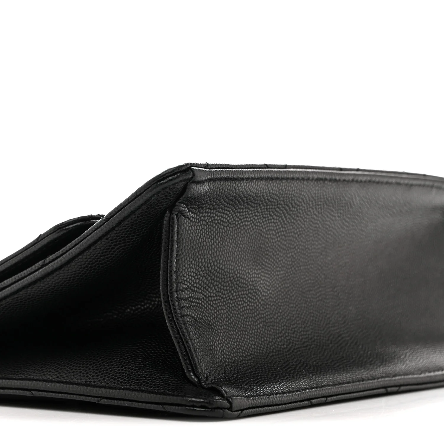 Caviar Quilted Small Chain Frame Flap Black - Image 9