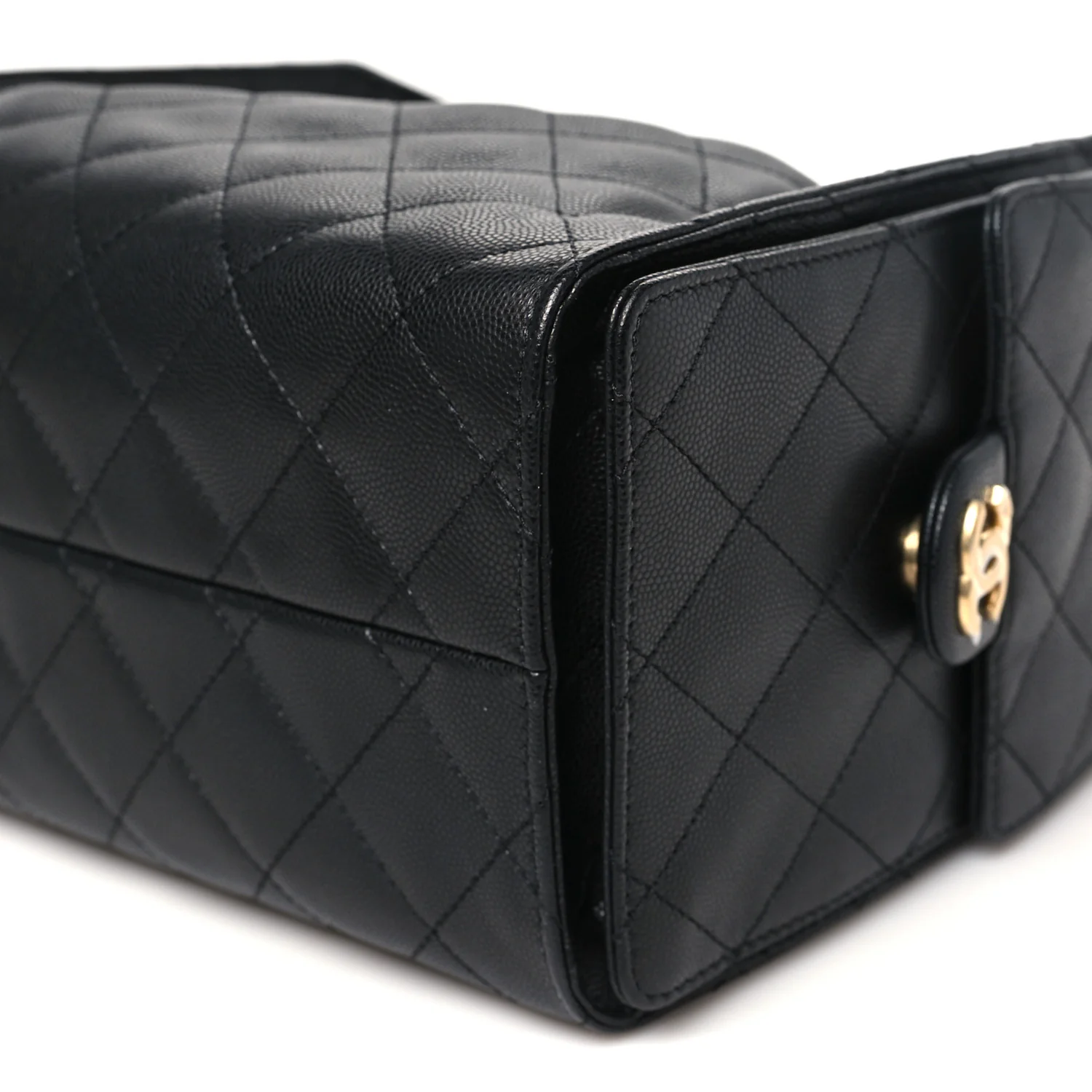 Caviar Quilted Small Chanel 25 Handbag Black - Image 10