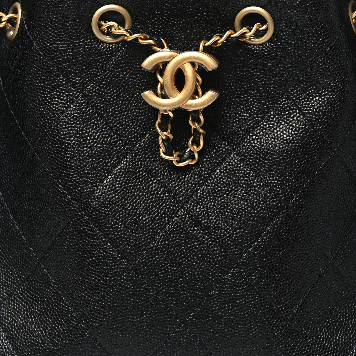 Caviar Quilted Small Chanel 25 Handbag Black - Image 8