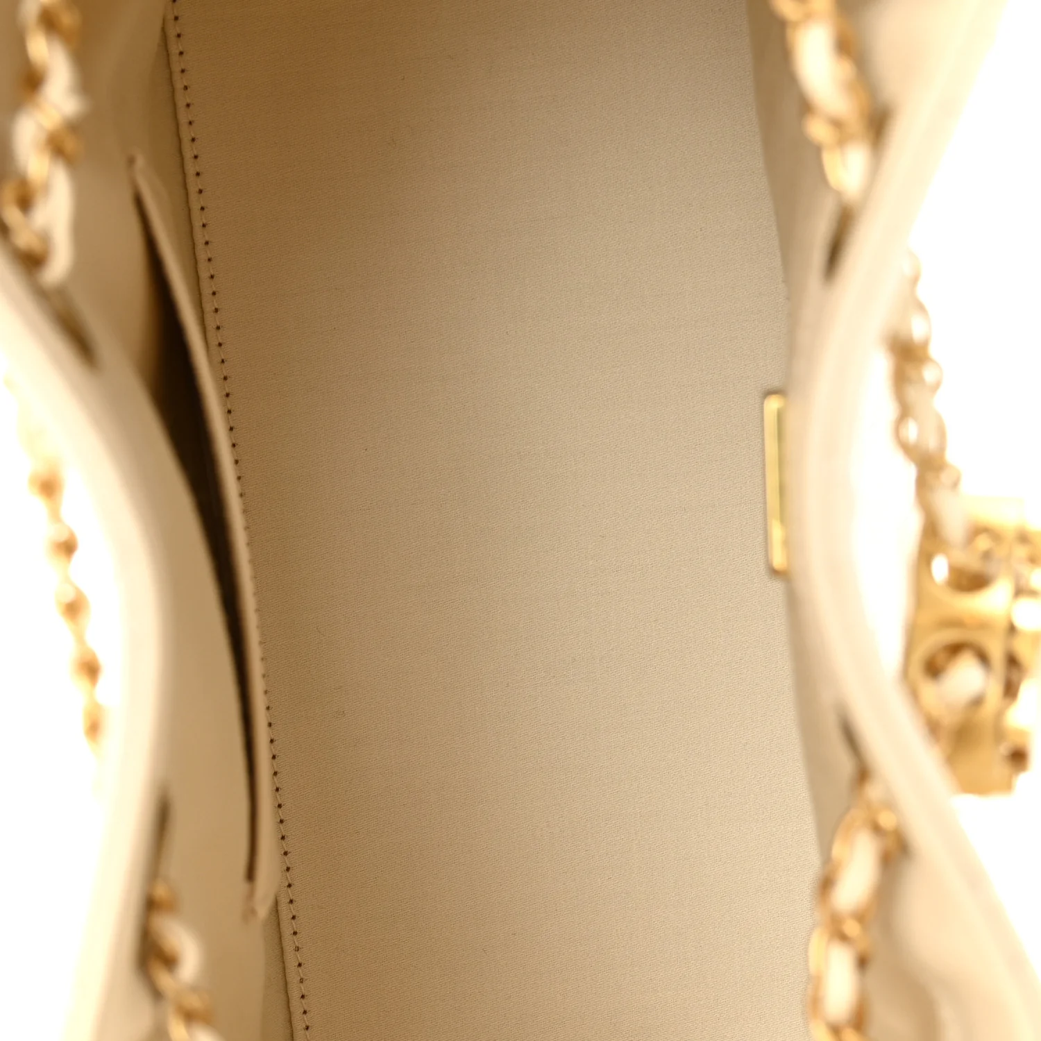Caviar Quilted Small Chanel 25 Handbag Light Beige - Image 5