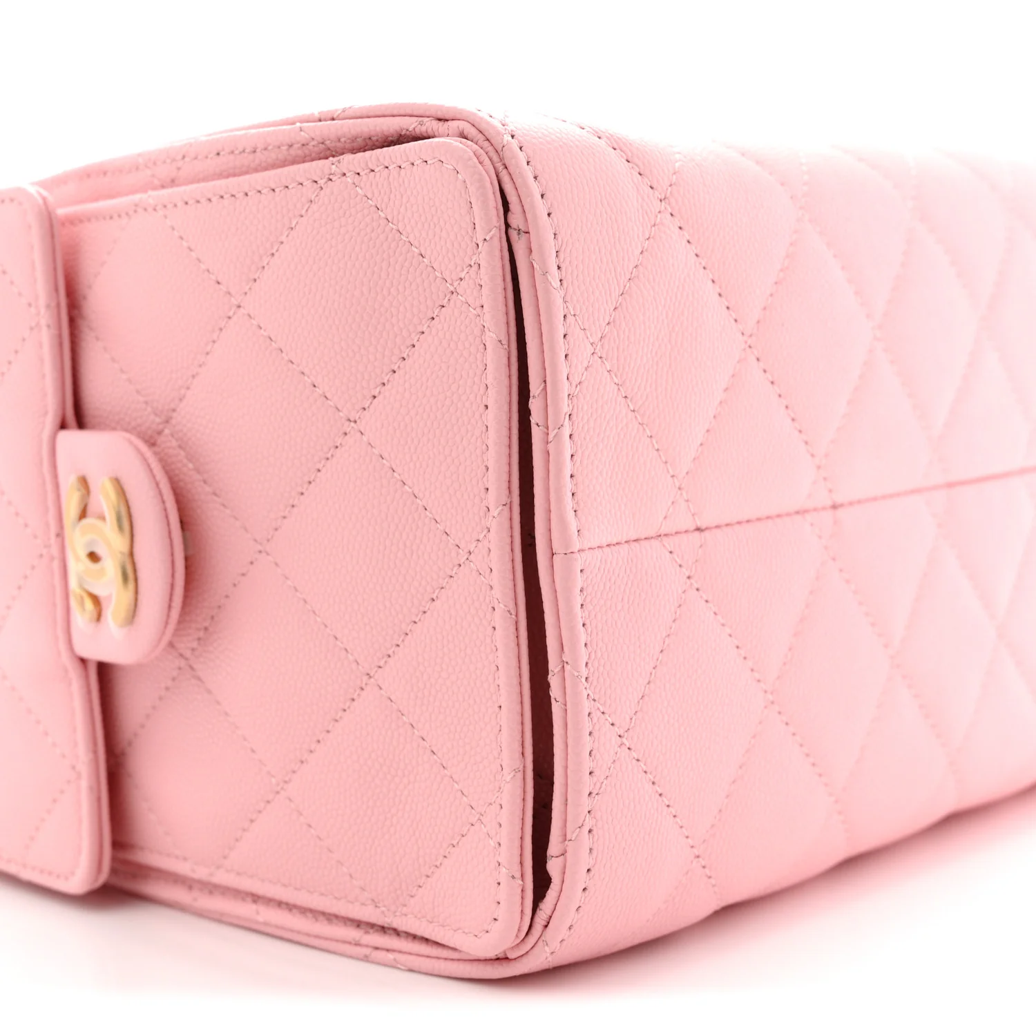 Caviar Quilted Small Chanel 25 Handbag Light Pink - Image 9