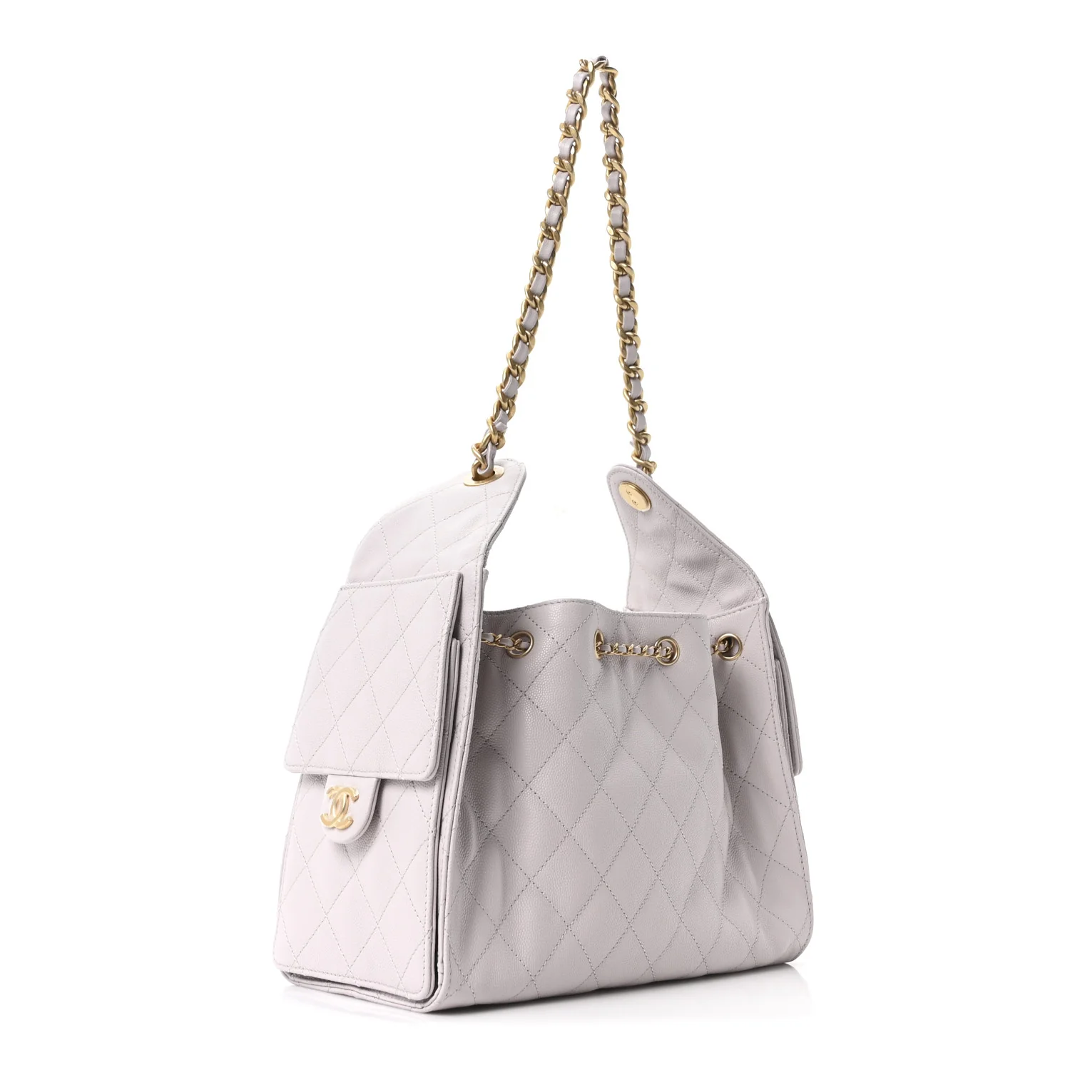 Caviar Quilted Small Chanel 25 Handbag Lilas Lilac - Image 3
