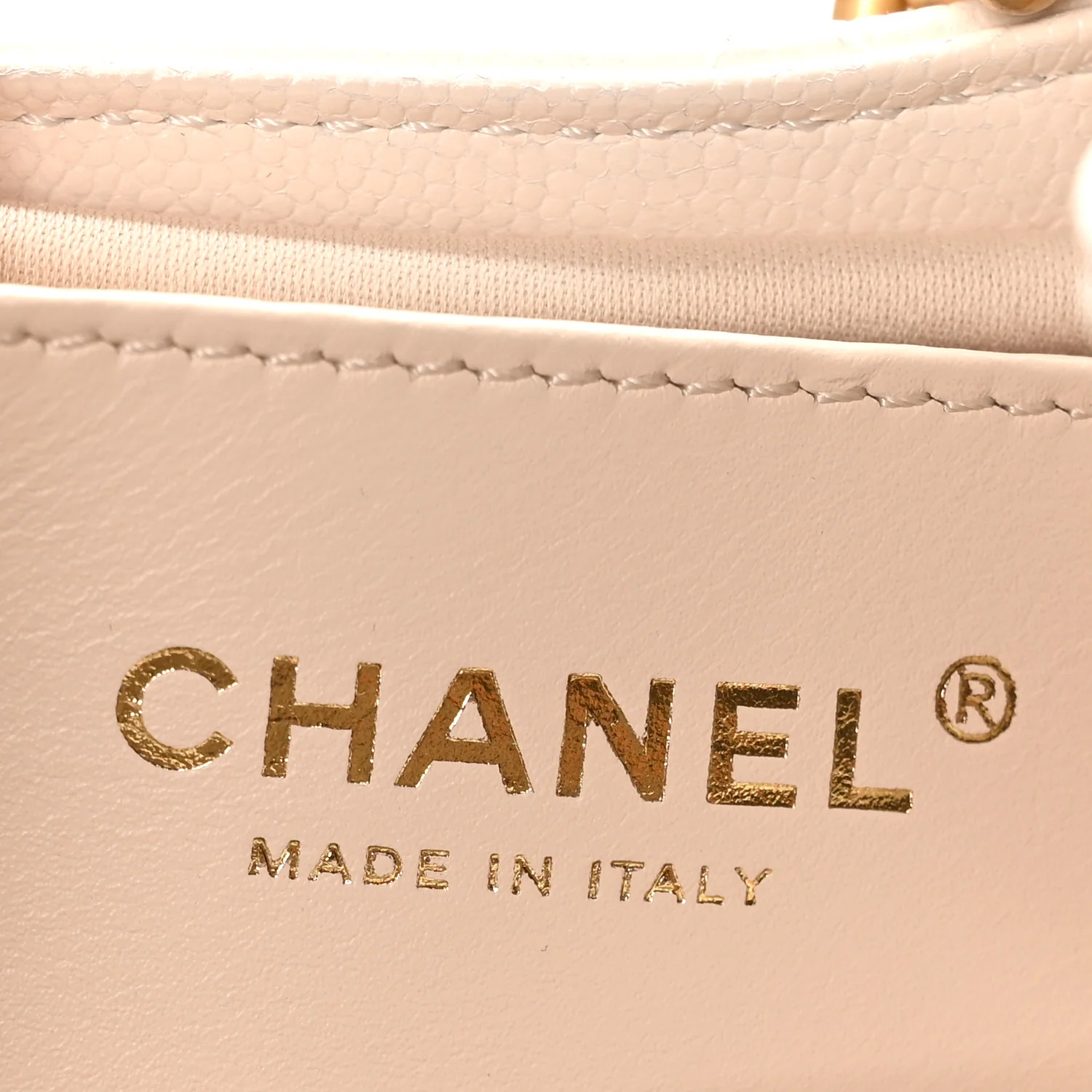 Caviar Quilted Small Chanel 25 Handbag White - Image 7