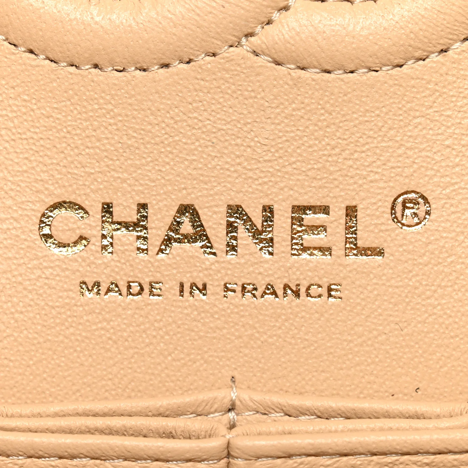 Caviar Quilted Small Double Flap Beige - Image 6