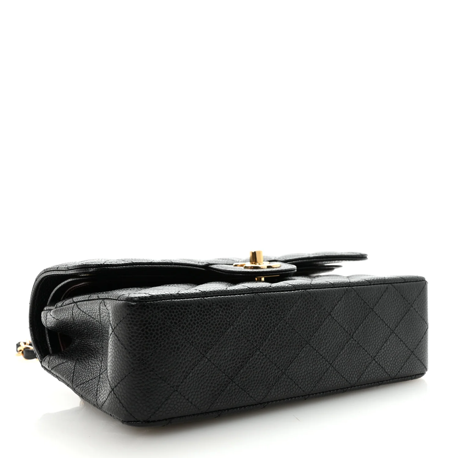 Caviar Quilted Small Double Flap Black - Image 4