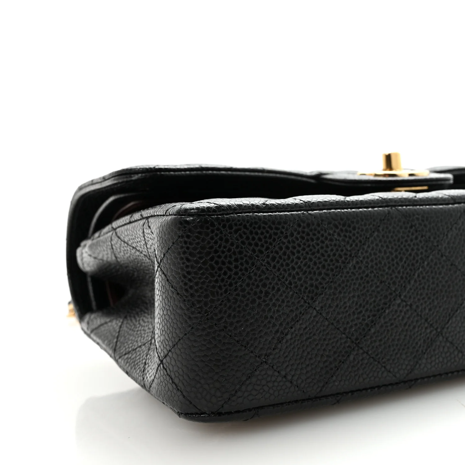 Caviar Quilted Small Double Flap Black - Image 9