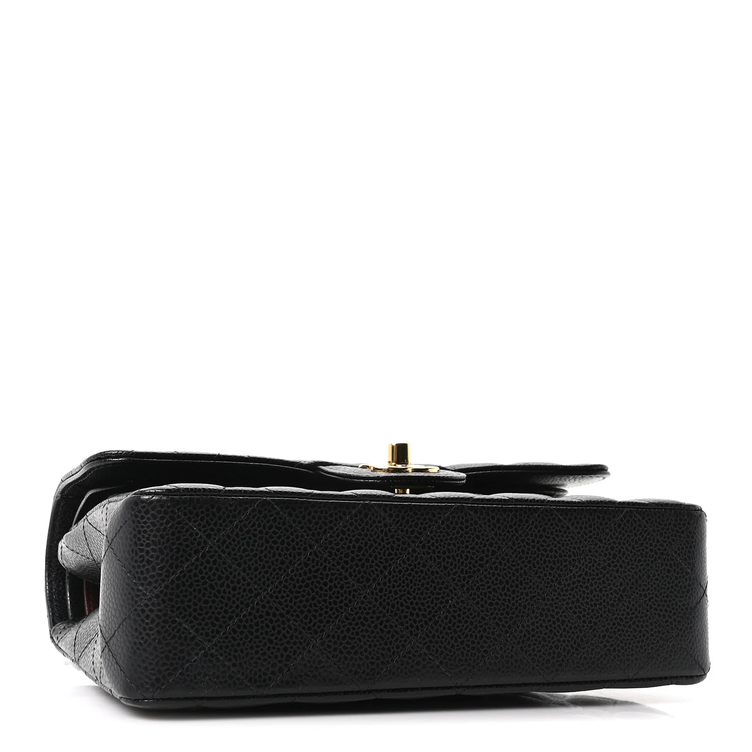 Caviar Quilted Small Double Flap Black - Image 4
