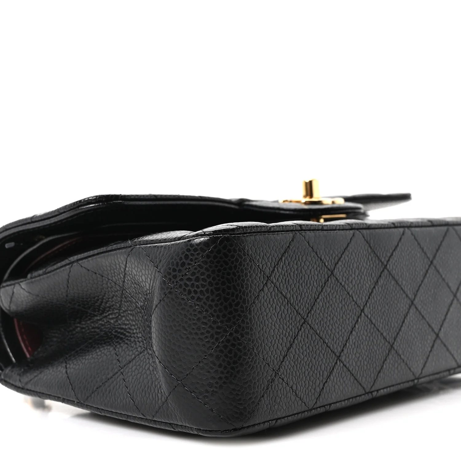 Caviar Quilted Small Double Flap Black - Image 9