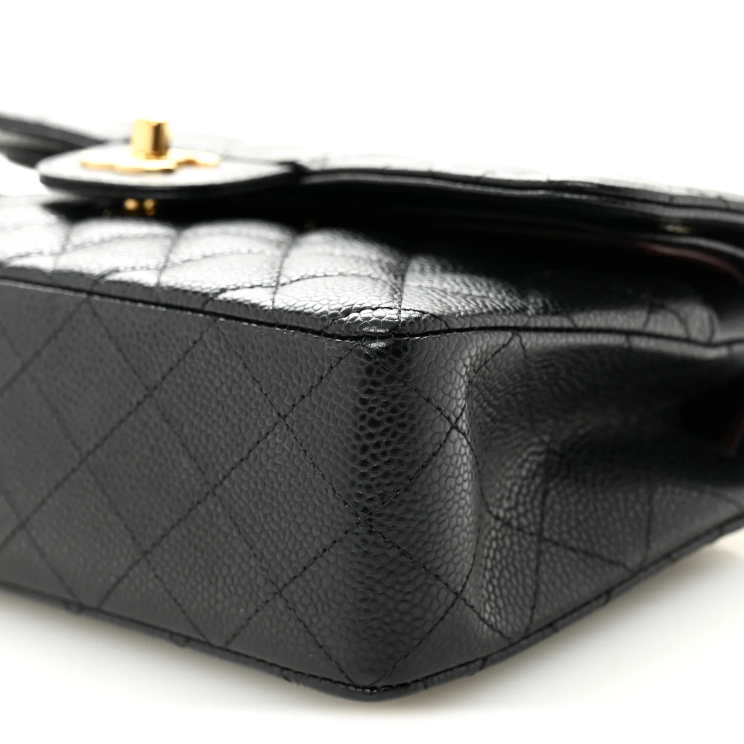 Caviar Quilted Small Double Flap Black - Image 10