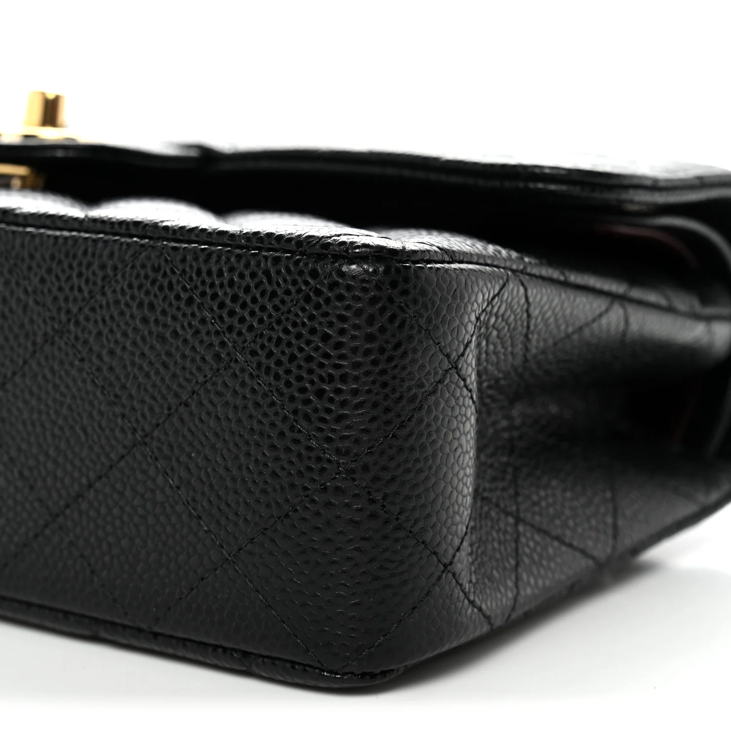 Caviar Quilted Small Double Flap Black - Image 10