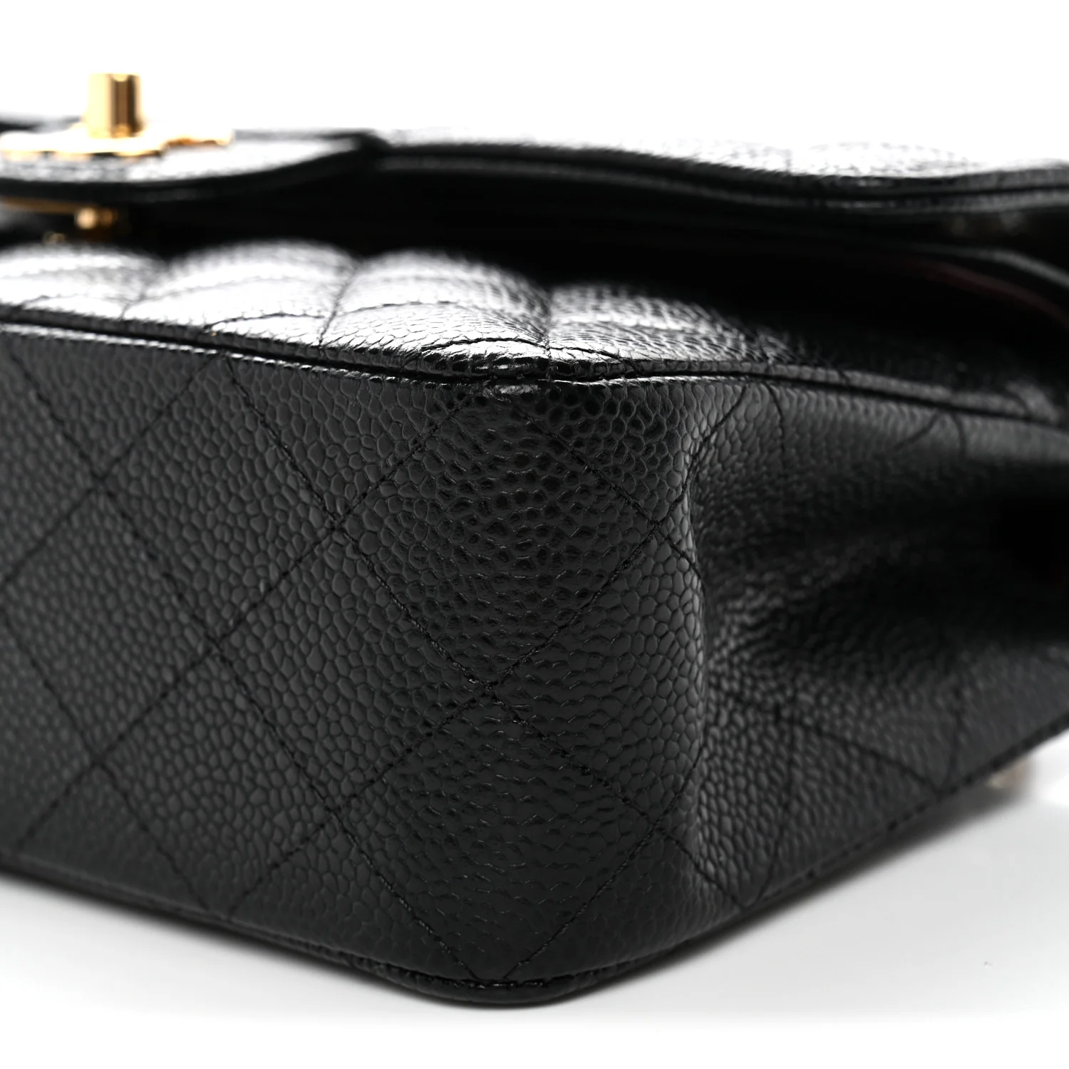 Caviar Quilted Small Double Flap Black - Image 10