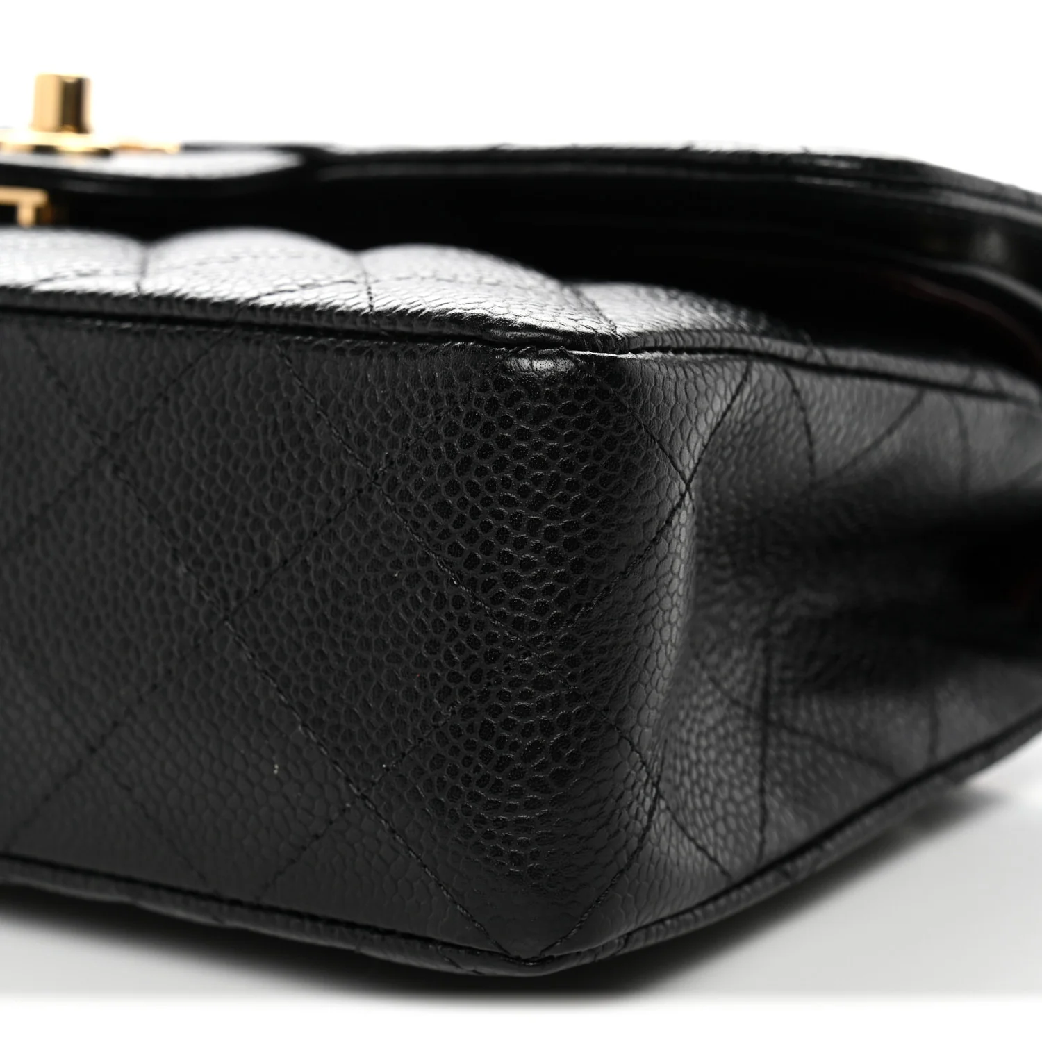 Caviar Quilted Small Double Flap Black - Image 10
