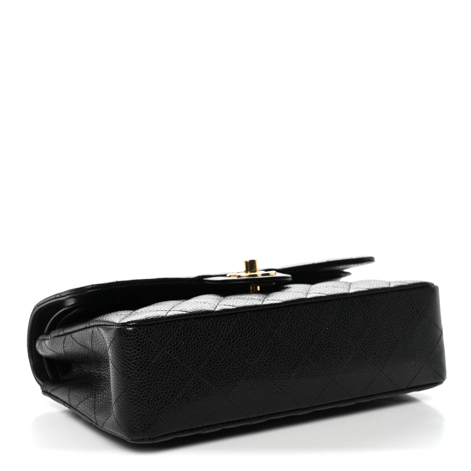 Caviar Quilted Small Double Flap Black - Image 4