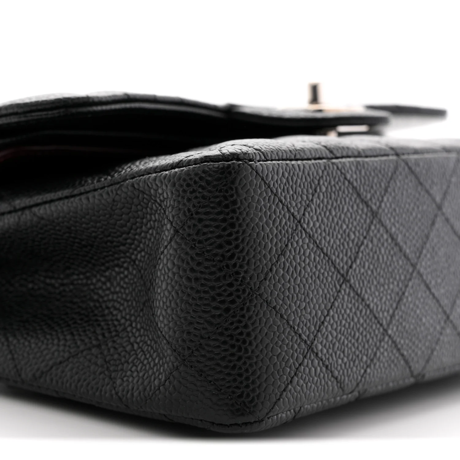 Caviar Quilted Small Double Flap Black - Image 9