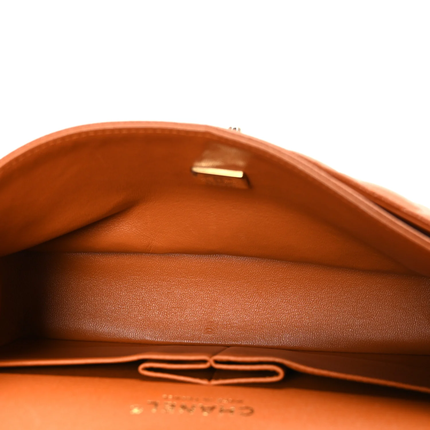 Caviar Quilted Small Double Flap Light Brown - Image 5