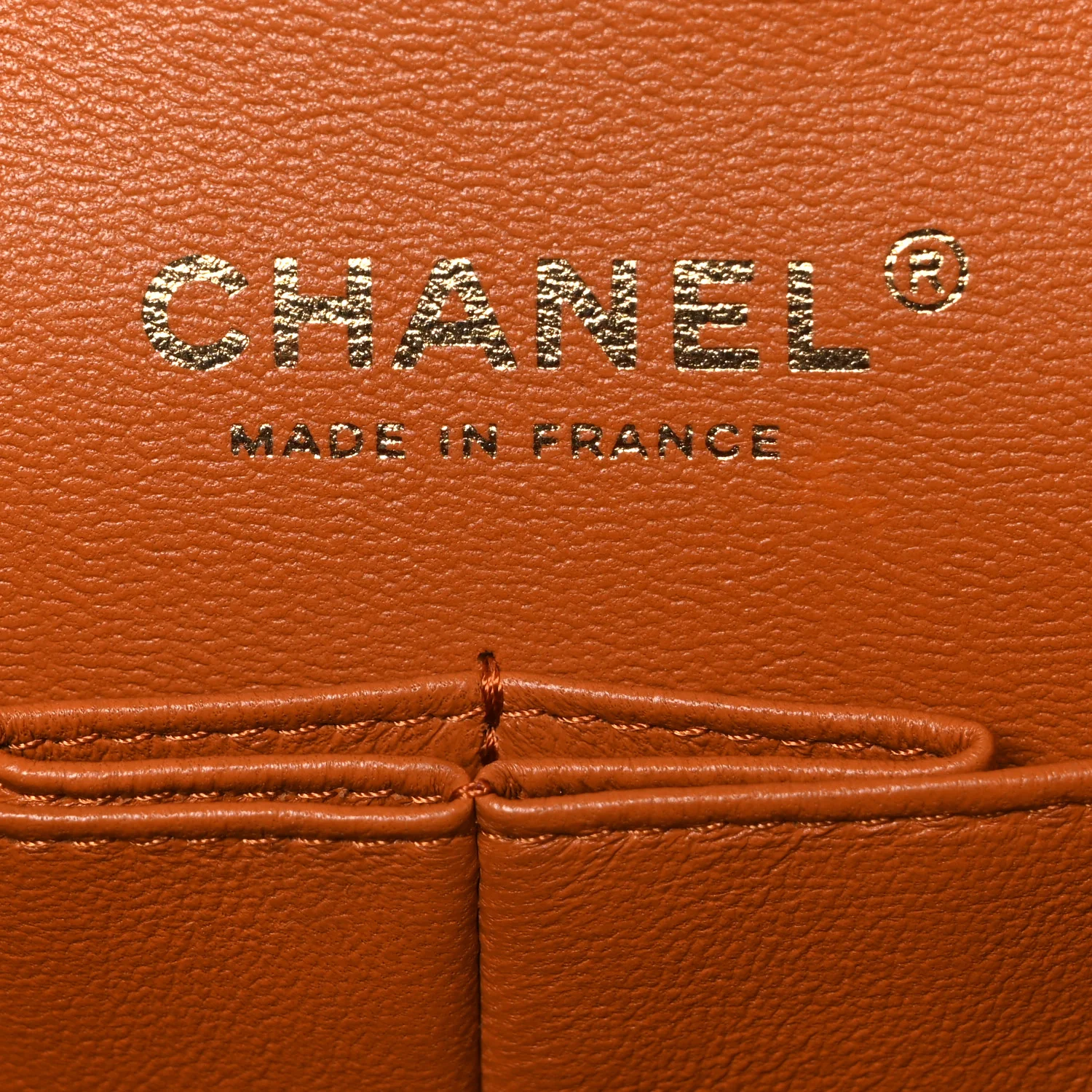 Caviar Quilted Small Double Flap Light Brown - Image 6