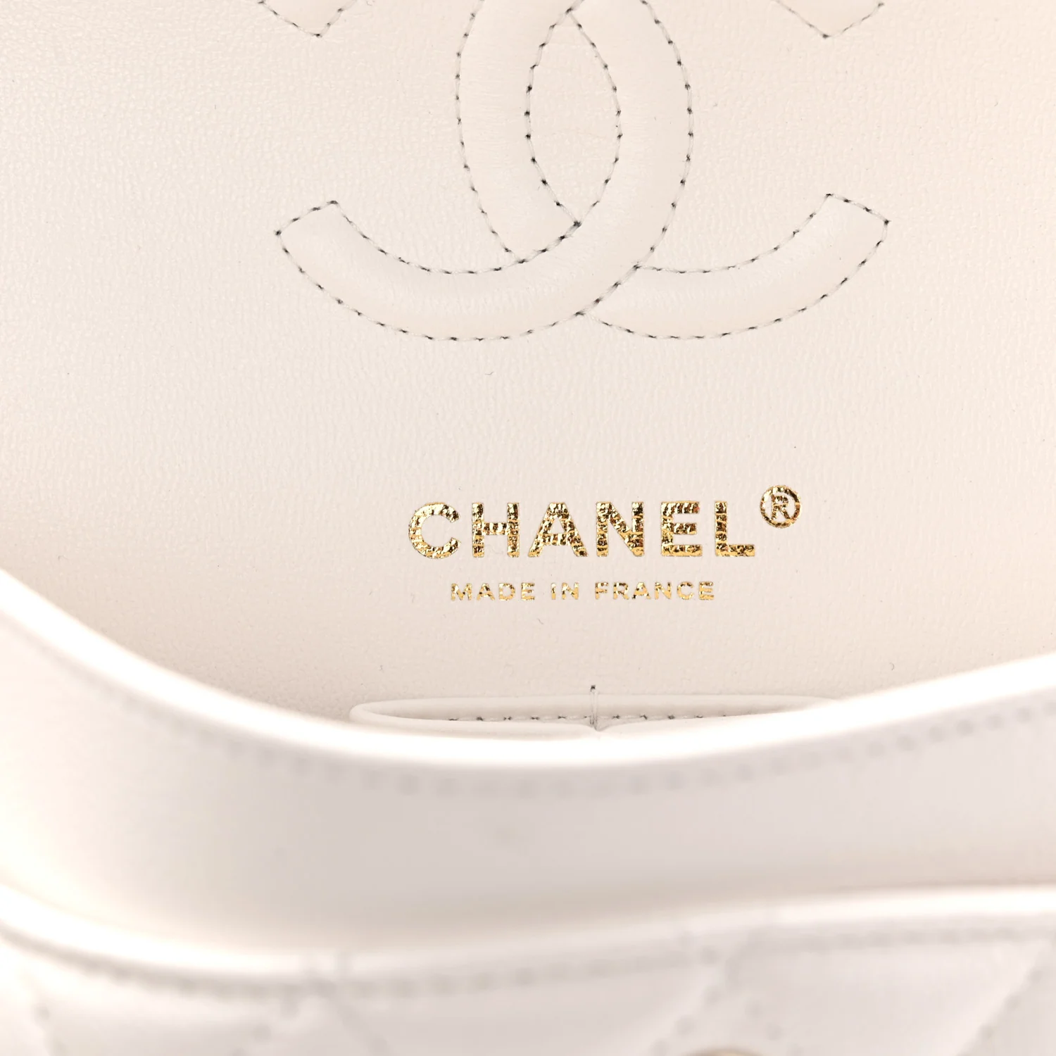 Caviar Quilted Small Double Flap White - Image 6
