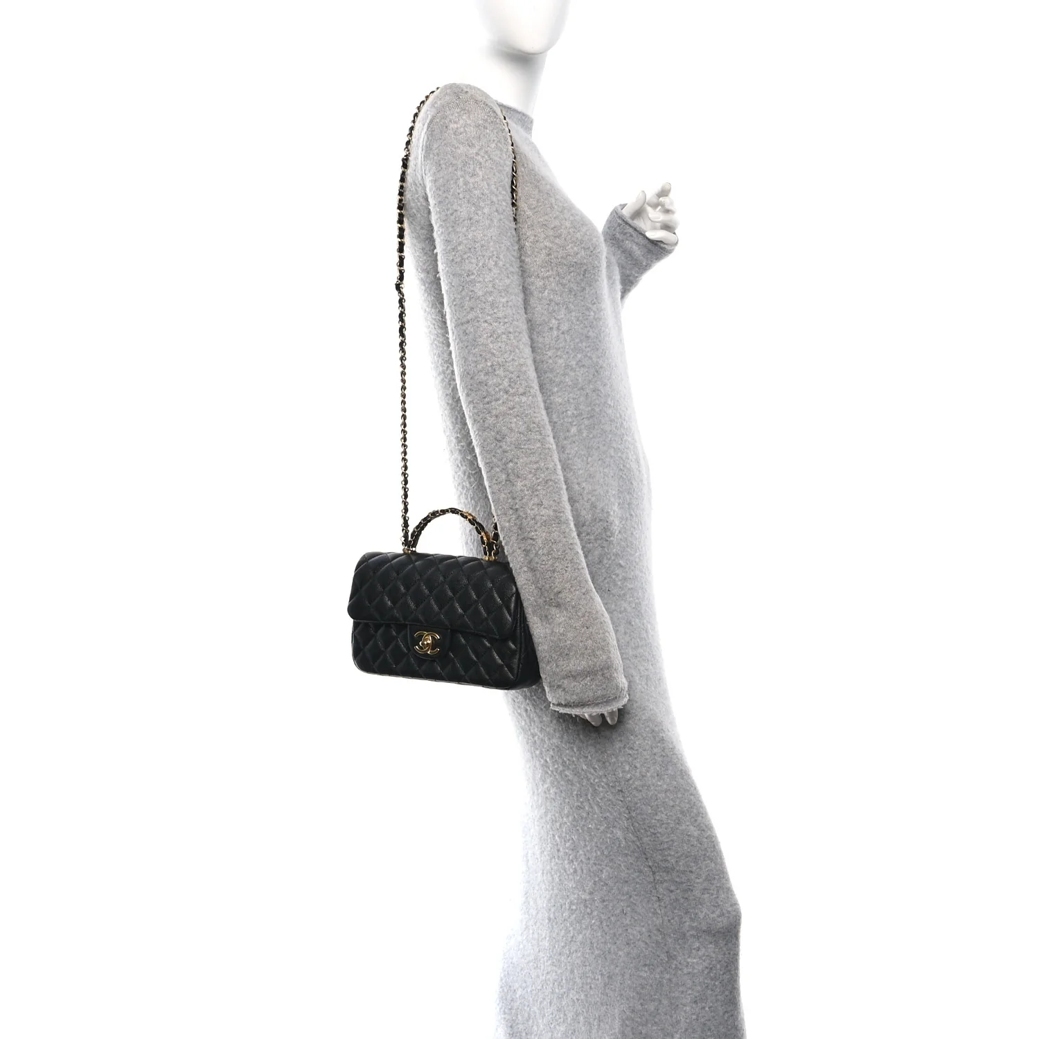 Caviar Quilted Small Handy CC Flap Black - Image 2