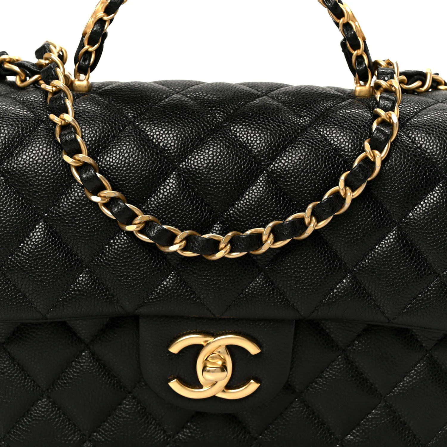 Caviar Quilted Small Handy CC Flap Black - Image 9