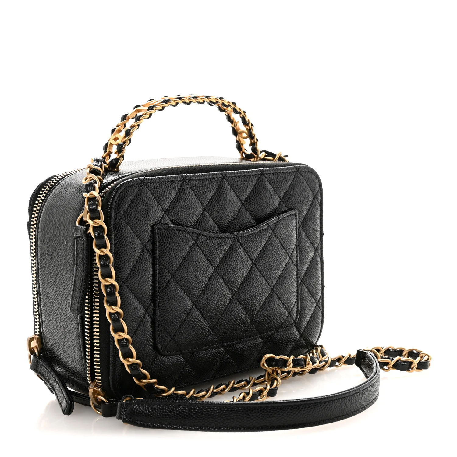 Caviar Quilted Small Pick Me Up Vanity Case Black - Image 3