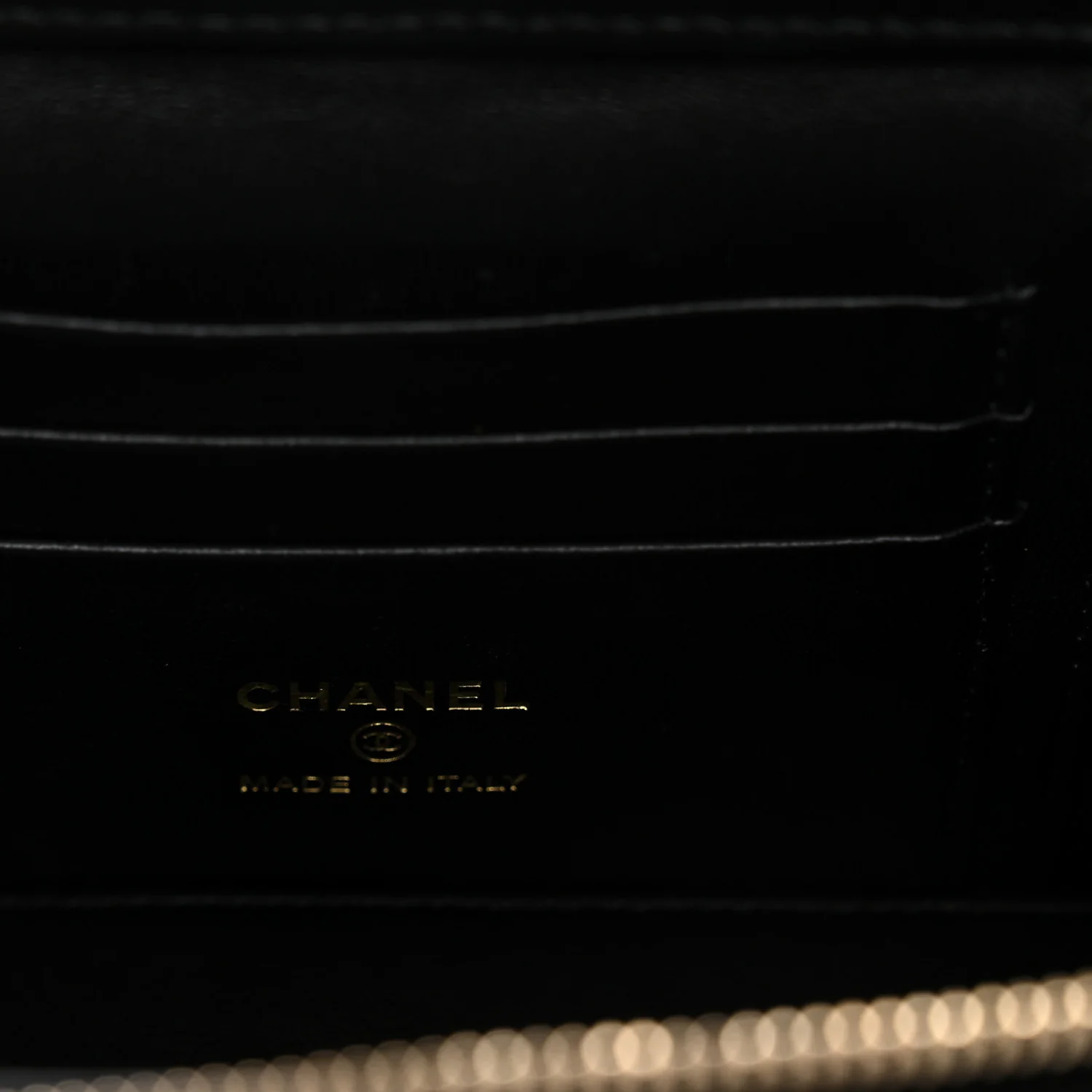 Caviar Quilted Sweetheart Vanity Case Black - Image 6
