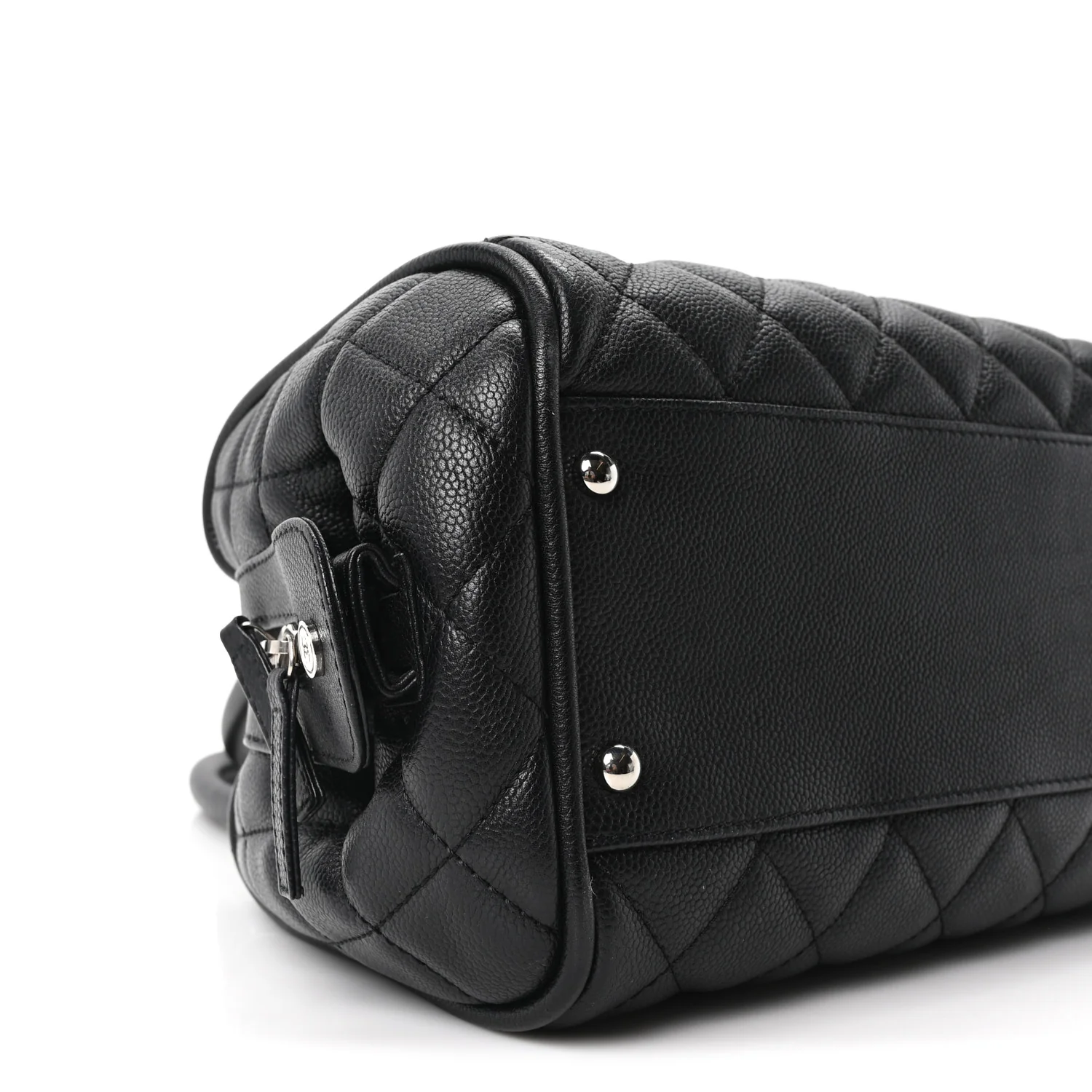 Caviar Quilted Timeless Bowler Black - Image 9