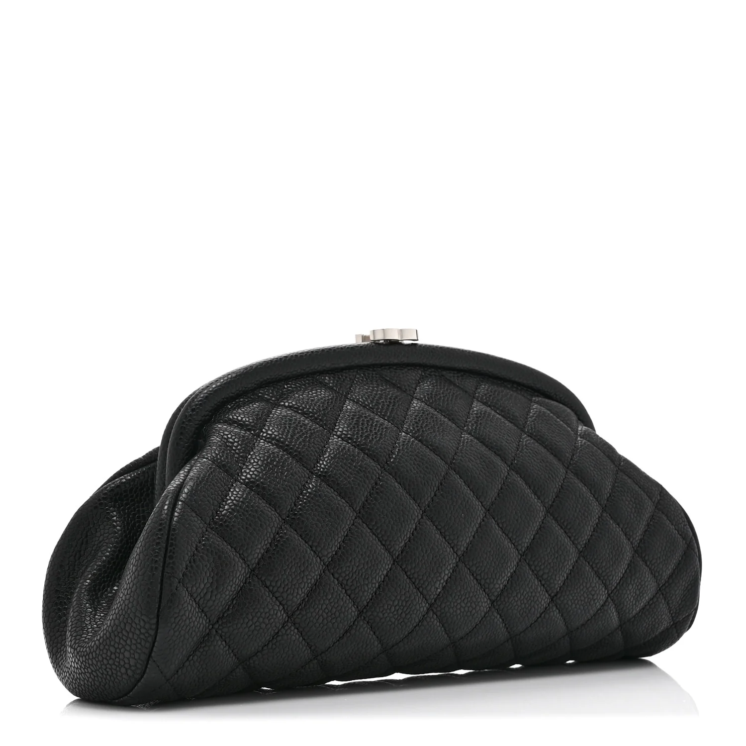 Caviar Quilted Timeless Clutch Black - Image 3