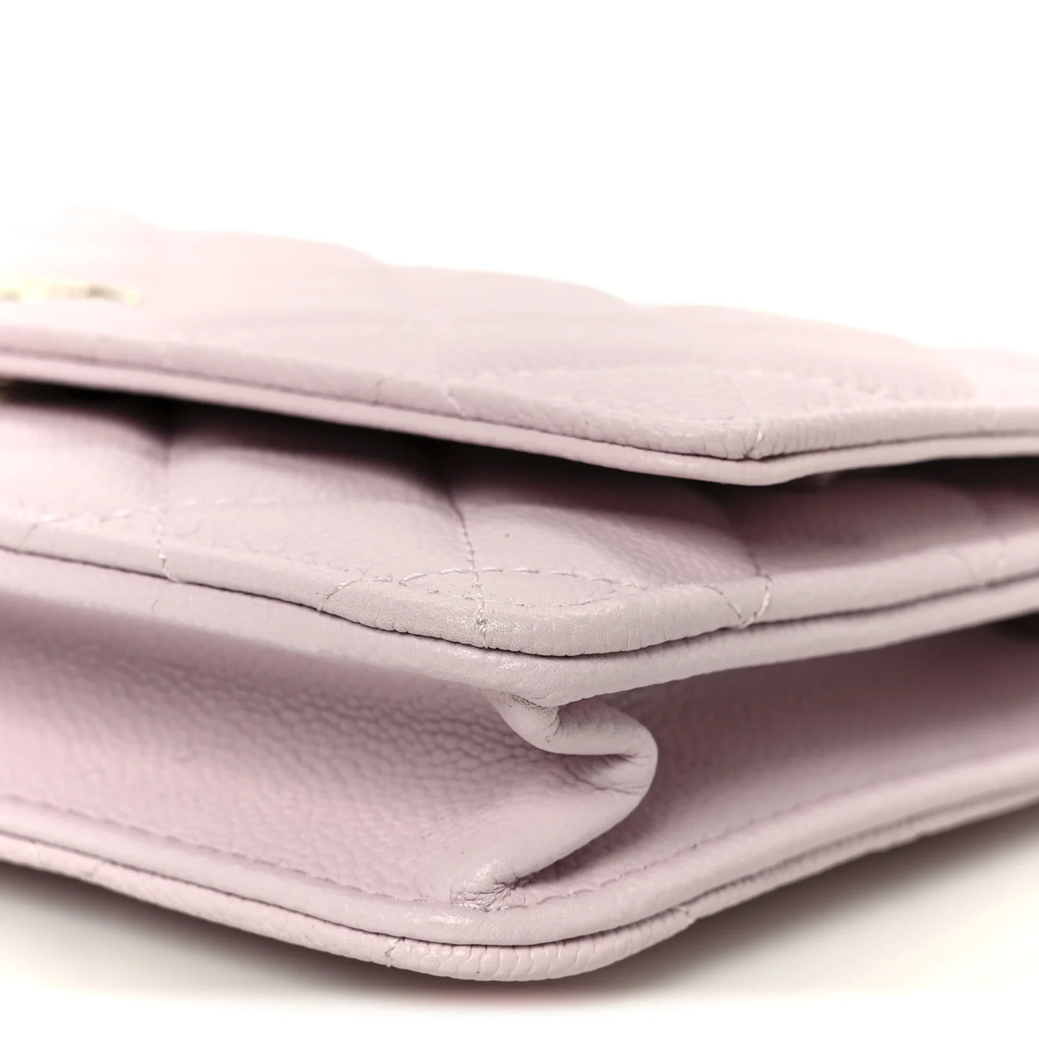 Caviar Quilted Tiny CC Wallet On Chain WOC Light Pink - Image 11