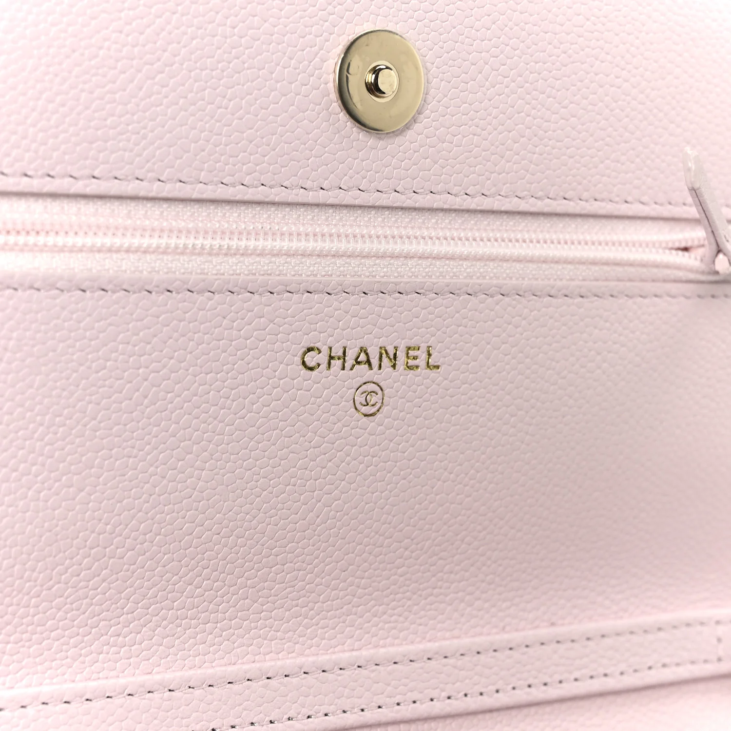 Caviar Quilted Tiny CC Wallet On Chain WOC Light Pink - Image 6