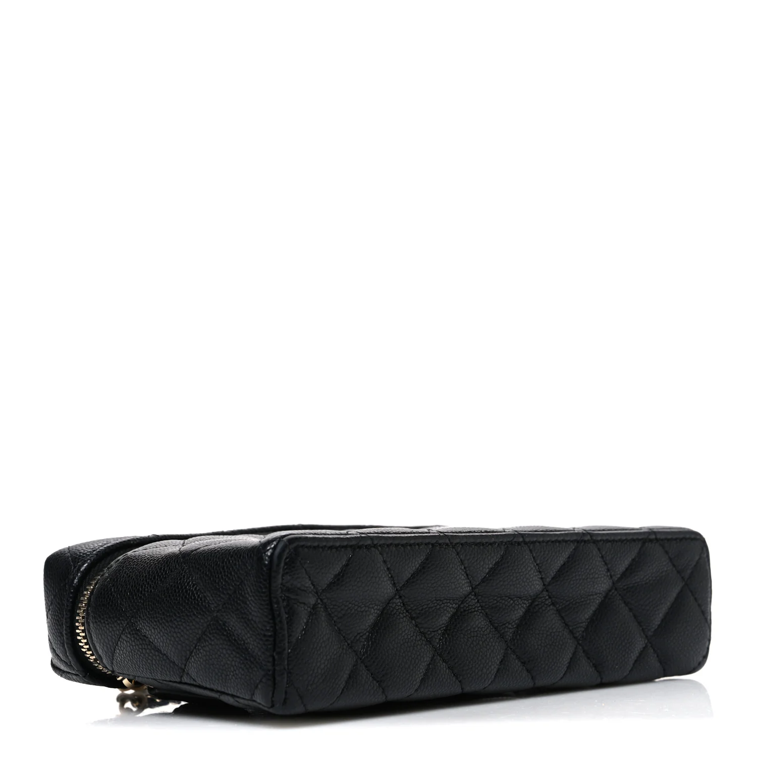 Caviar Quilted Top Handle Slim Vanity With Chain Black - Image 4