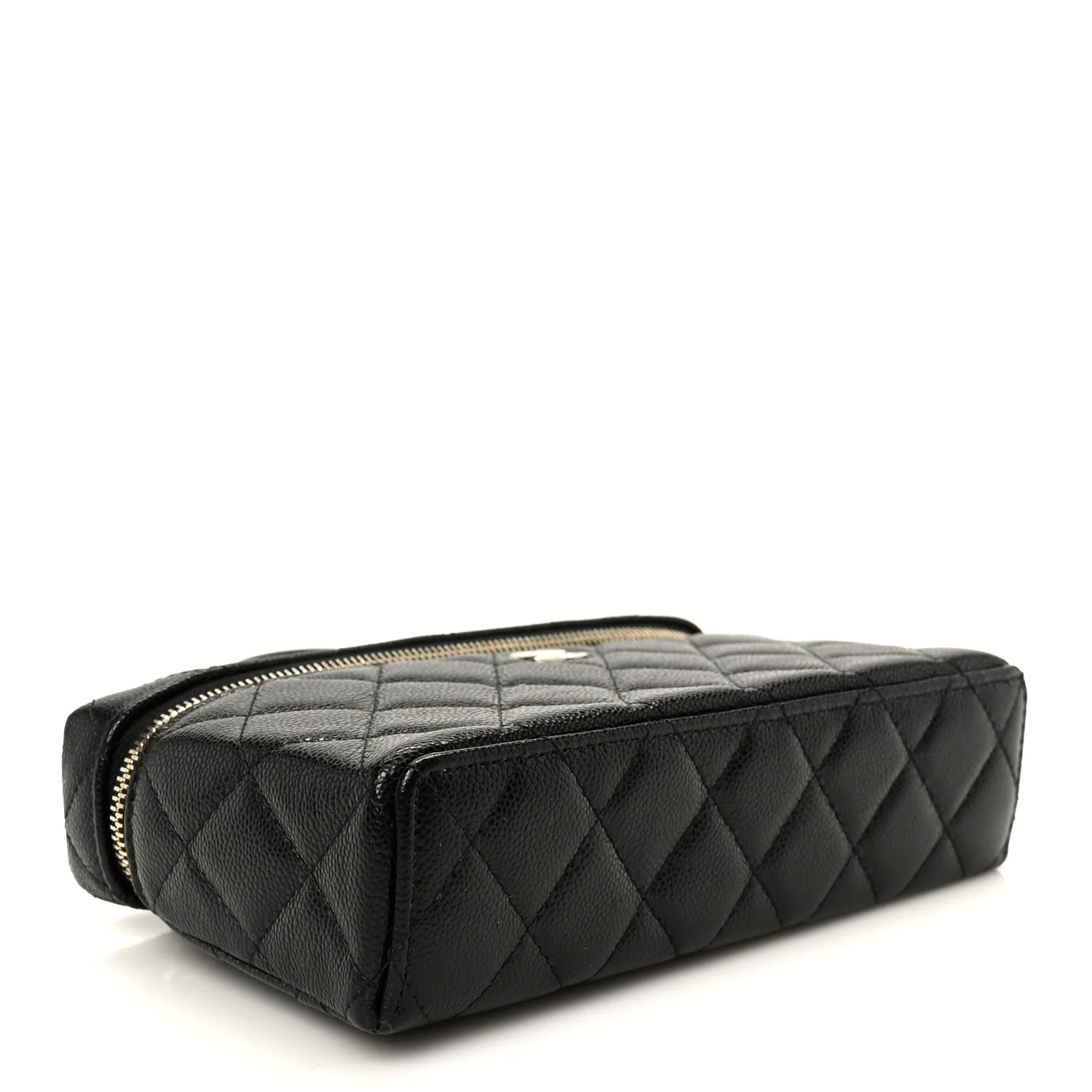 Caviar Quilted Top Handle Slim Vanity With Chain Black - Image 4