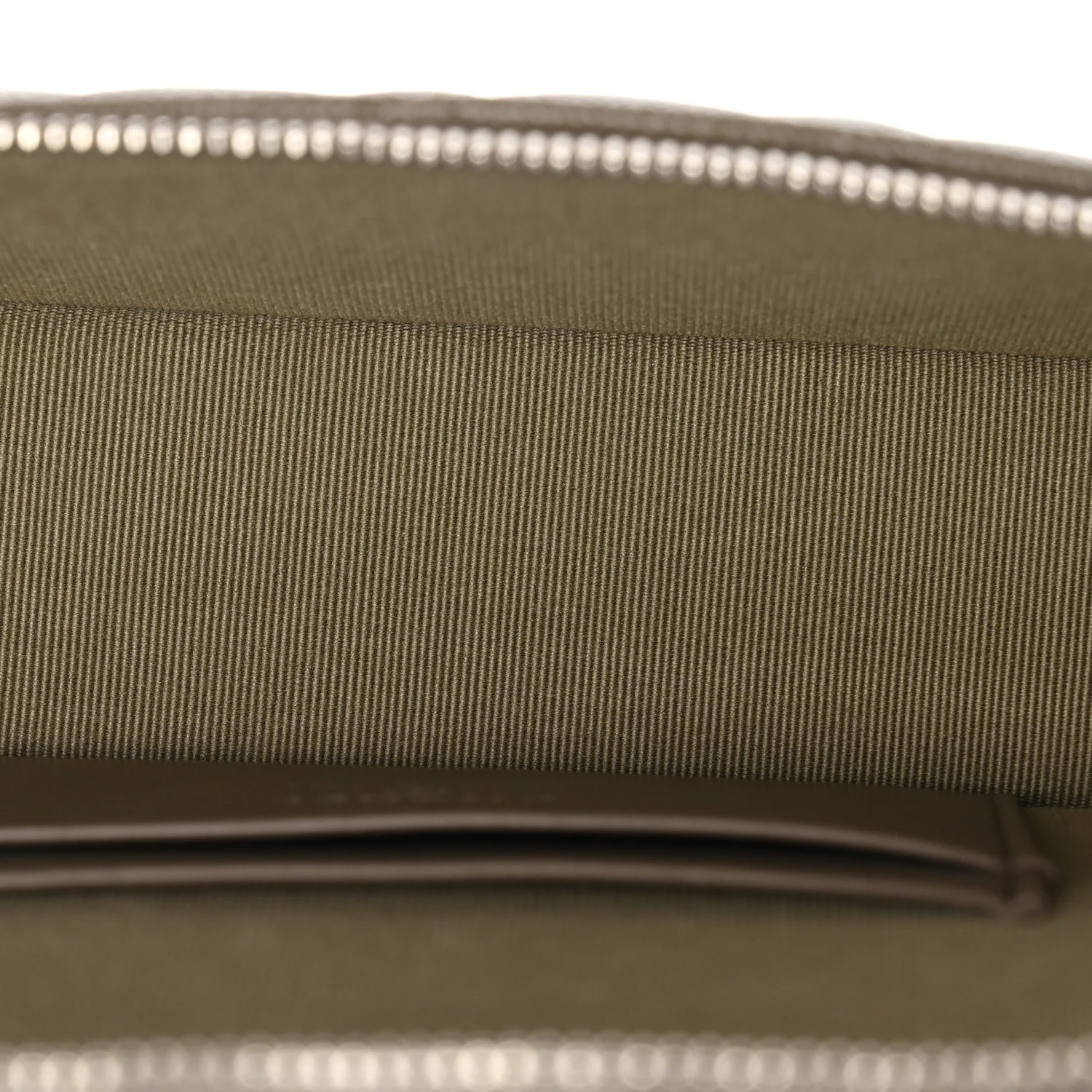 Caviar Quilted Top Handle Slim Vanity With Chain Dark Khaki - Image 5