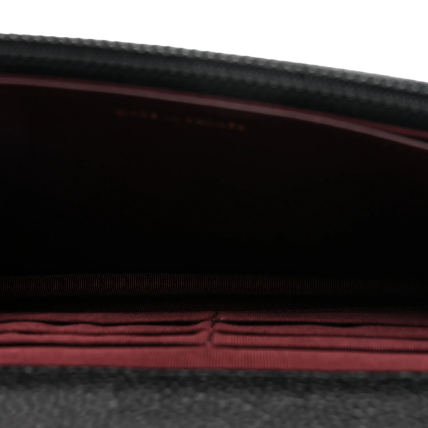 Caviar Quilted Wallet on Chain WOC Black - Image 5