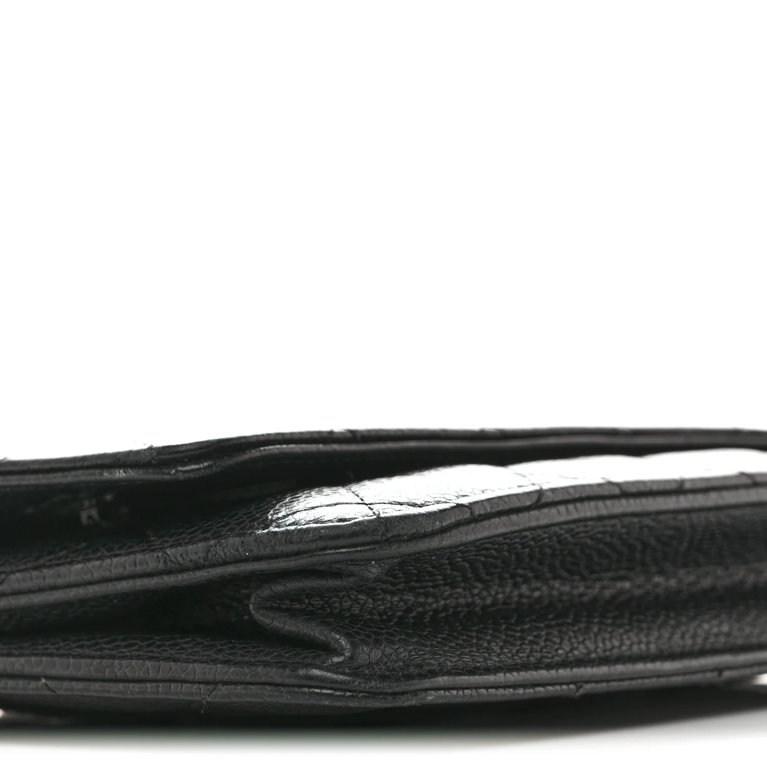 Caviar Quilted Wallet On Chain WOC Black - Image 10