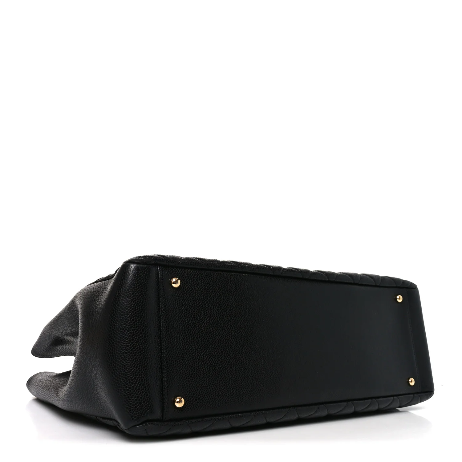 Caviar Quilted XL Grand Shopping Tote GST Black - Image 4