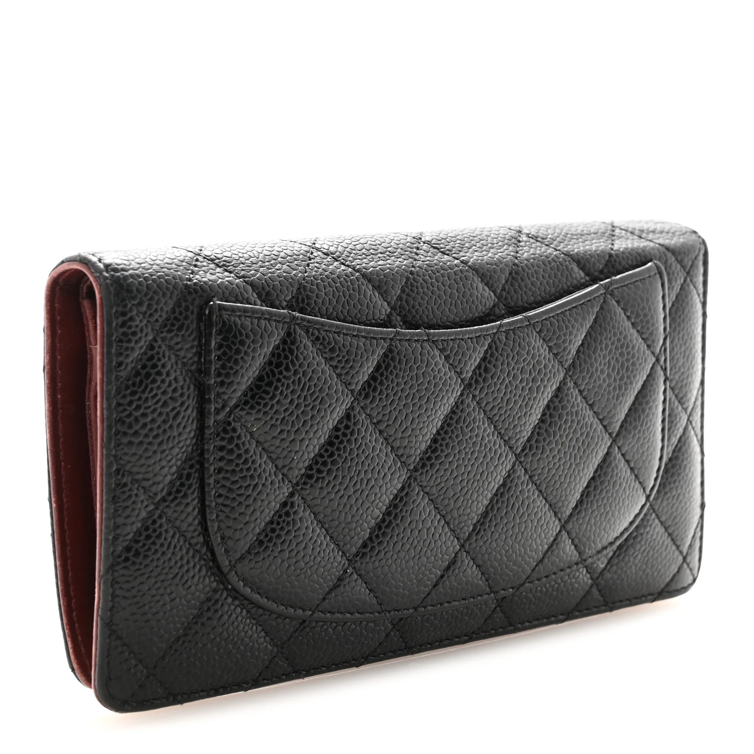 Caviar Quilted Yen Wallet Black - Image 3