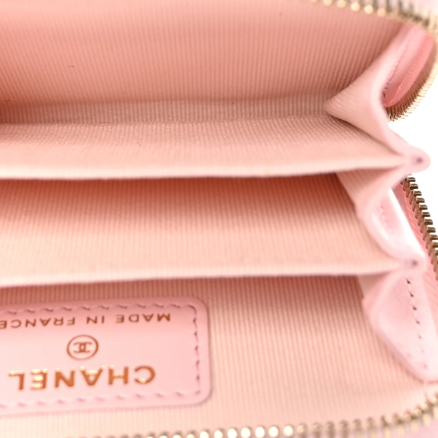 Caviar Quilted Zip Coin Purse Pink - Image 5